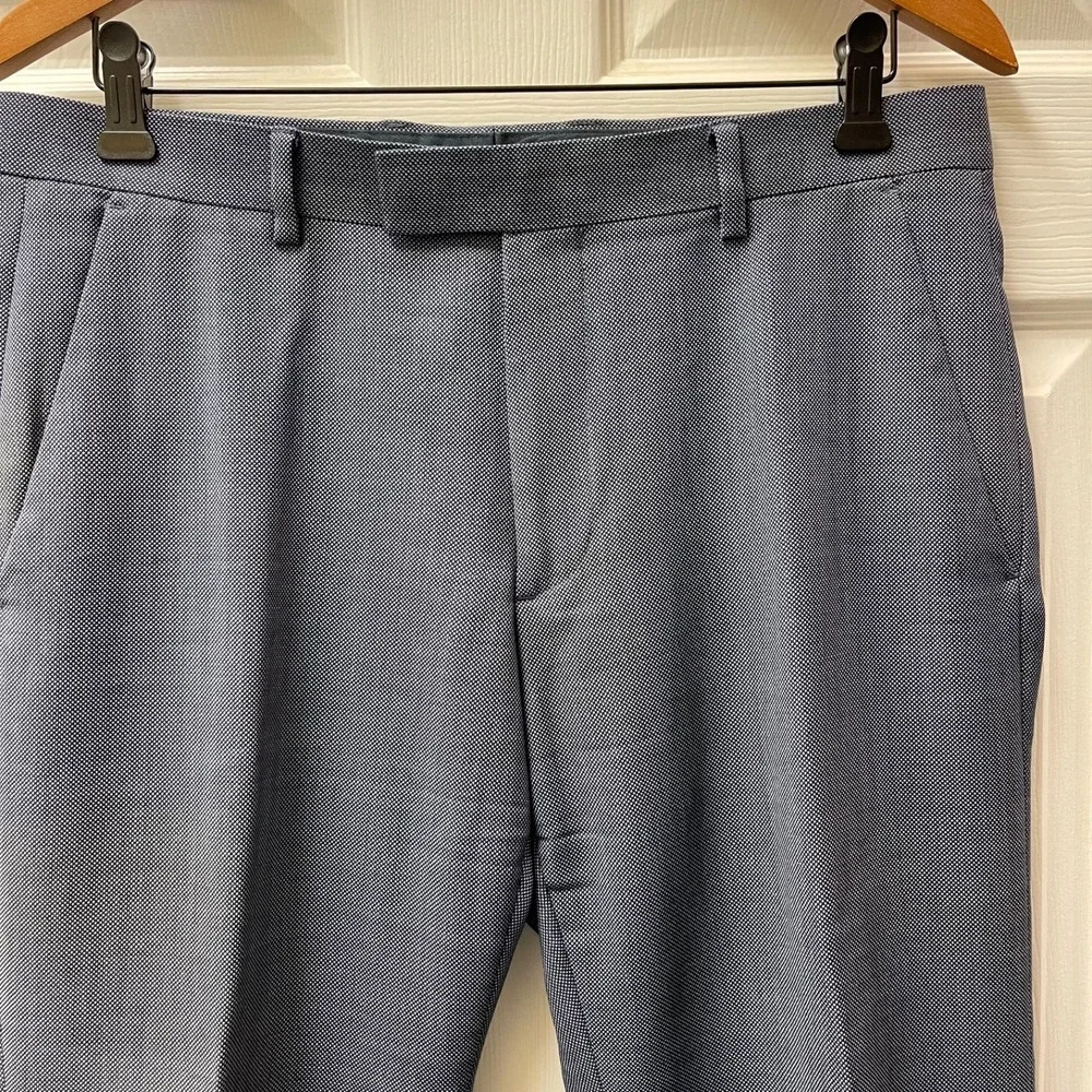 Banana‎ Republic Men's 32x32(30.5) Wool Birdseye Tailored Slim Fit Dress Pants
